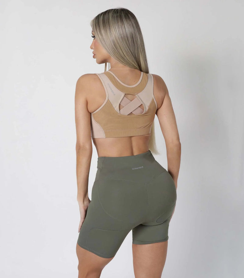 Top Esportivo Postural Para Mulheres Com Zipper